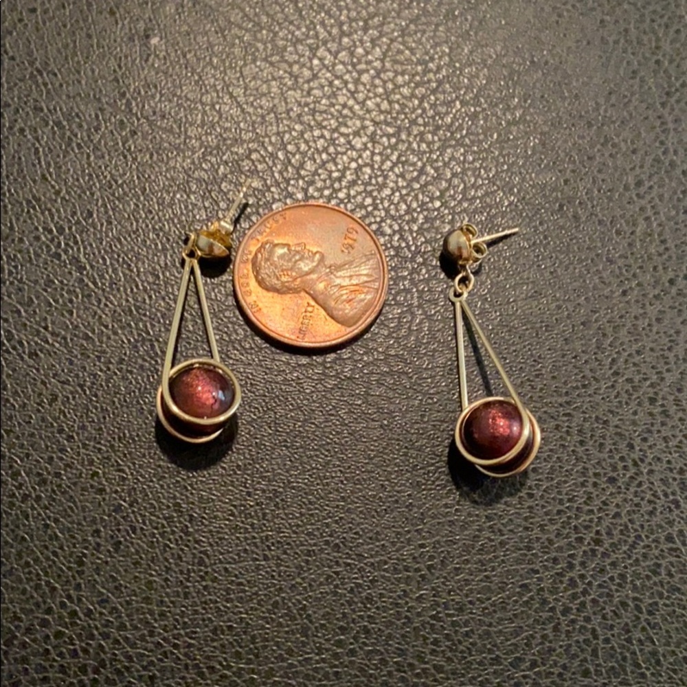 Gold earrings